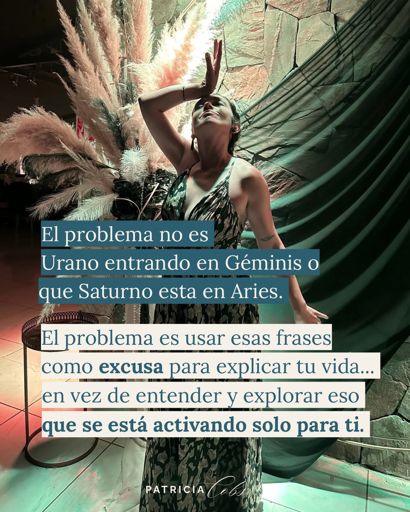 Recuerda que no eres un producto hecho en serie 🤖, por ende la info generalizada de redes sociales no te está hablando a ti. 
Pensar que esto es así solo te estanca y/o genera frustración.

“Saturno me está frenando”
“Uuffff Urano se fue de Tauro, ya no quiero cambios 😫”
“Estoy así porque Aries está activado”

Todo esto te estanca en tu proceso porque estás dando por hecho de que no hay más opciones, como si te resignaras a que no tienes otras posibilidades y eres víctima del clima astrológico…🌦️

Te aseguro que no es así!!! PROMESA.
Al comprender tu ruta entiendes específicamente QUÉ trabajar en ti en cada etapa de tu vida y sobretodo PARA QUÉ…esto es crucial para avanzar con confianza en vez rechazar eso que te está pasando.

Prepárate para VER y TOMAR las nuevas oportunidades que te juro son muchas❤️‍🔥